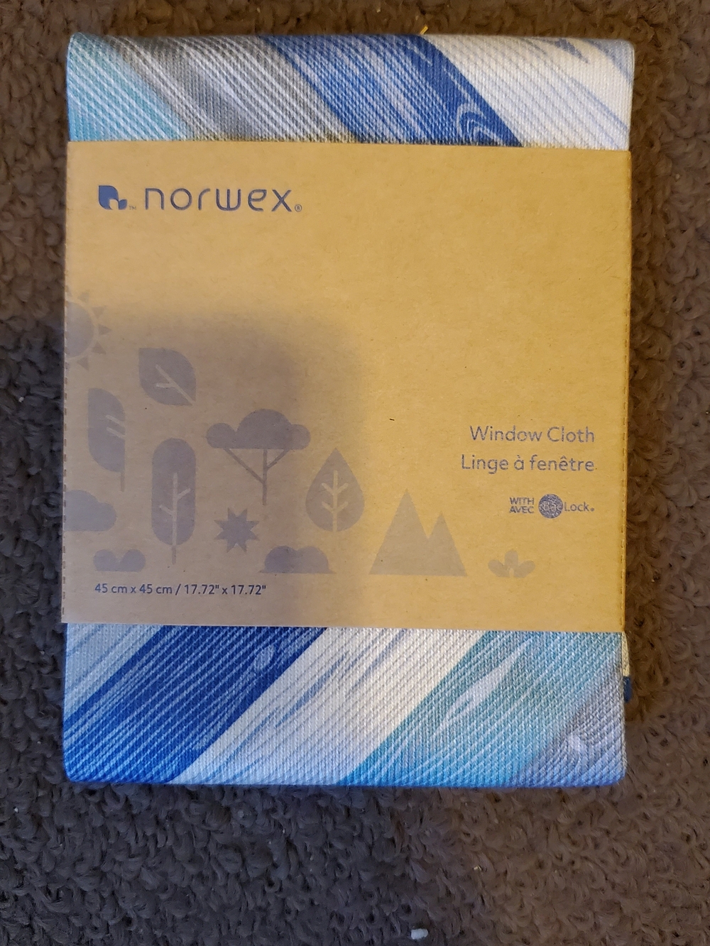Norwex Blue & White Striped Microfiber Cloth